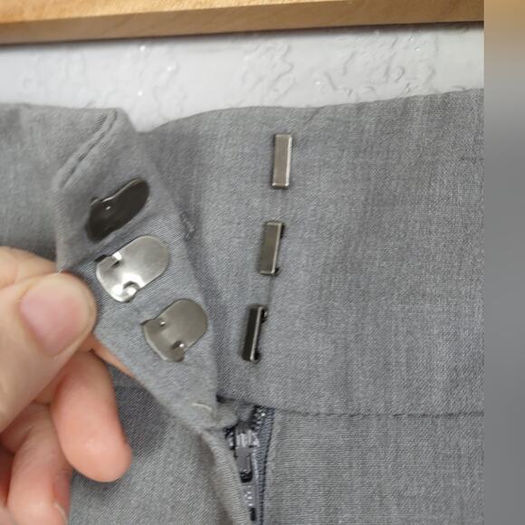 Kenneth Cole Women Amanda Pant Heather Gray Dress Slacks Size 12 Short - Picture 13 of 15